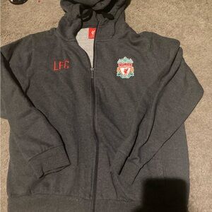 Mens lfc Liverpool soccer football club full zip hoodie jacket